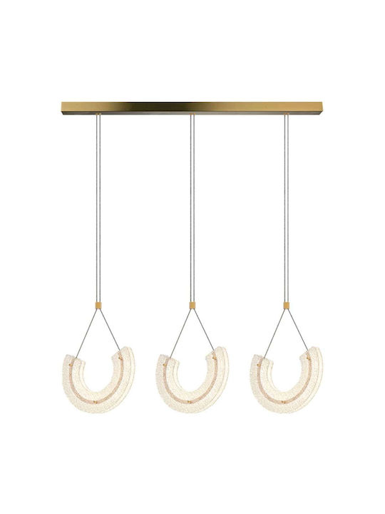 Zambelis Lights Κρεμαστό Φωτιστικό LED Ράγα Κίτρινο 23031